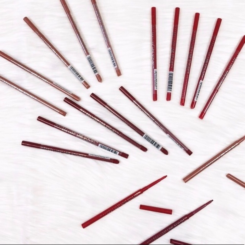 15 Maybelline Fine Point Lip Liners New Brown Red